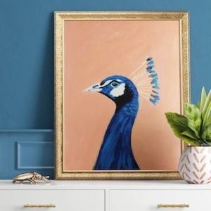 Opalhouse peacock wall art 30”x24